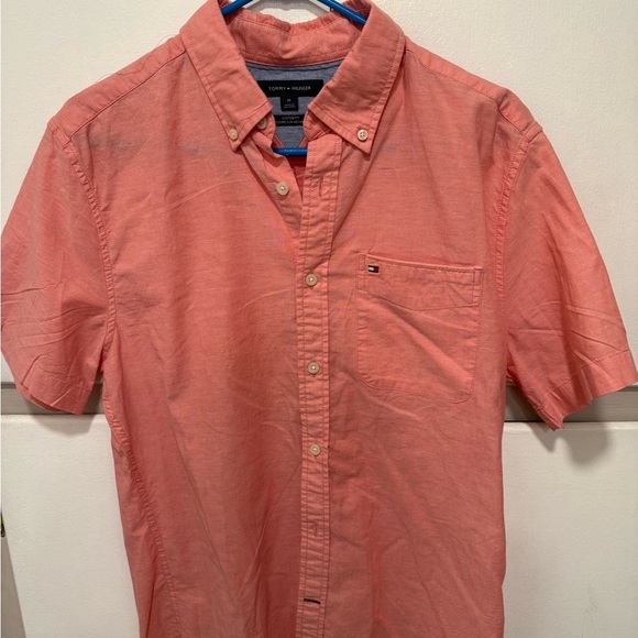 Tommy Hilfiger Men's Pink Button Down Shirt - Picture 1 of 4